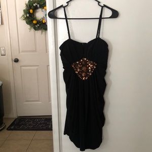 Sweet Color black mini formal dress
